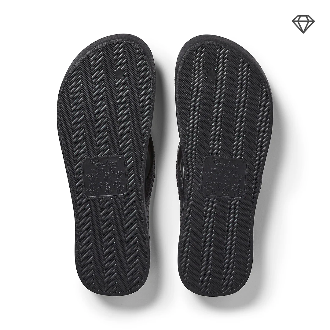 Arch Support Flip Flops - Classic - Crystal Black - Image 14