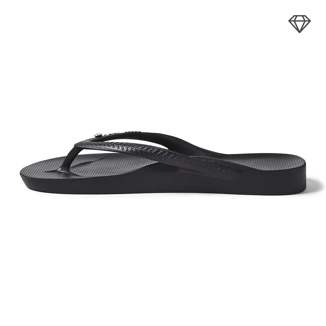 Arch Support Flip Flops - Classic - Crystal Black - Image 8
