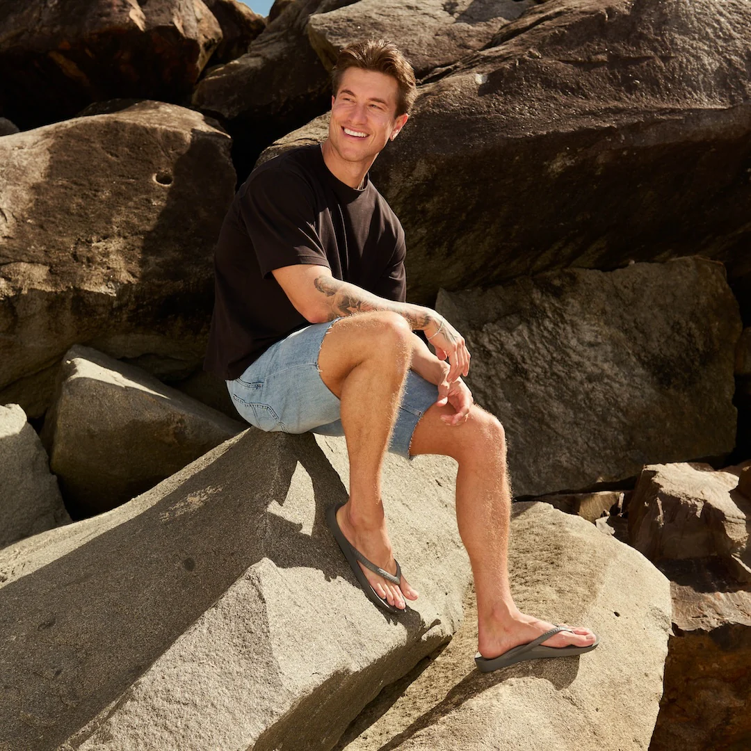 Arch Support Flip Flops - Classic - Charcoal - Image 5