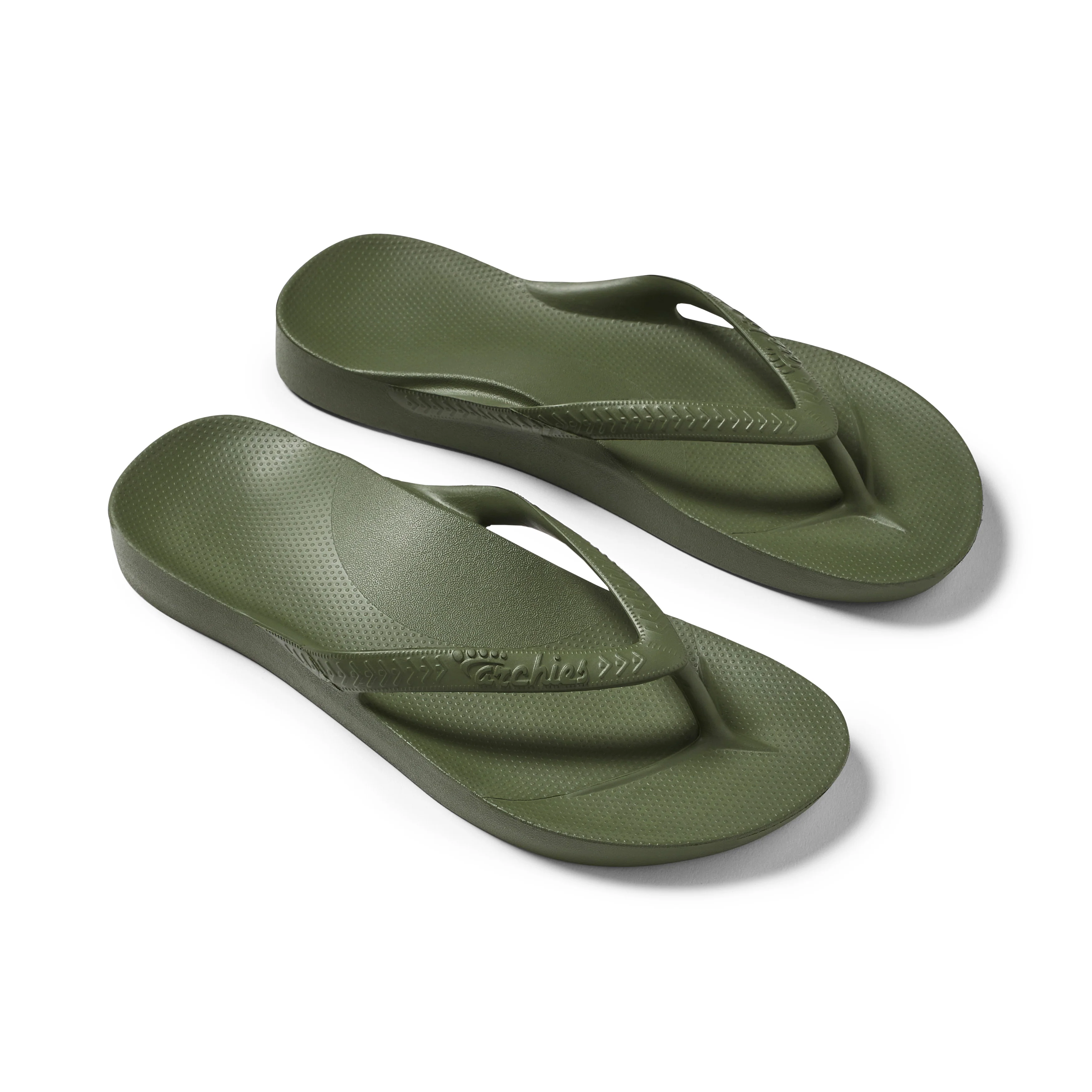 Arch Support Flip Flops - Classic - Olive - Image 13