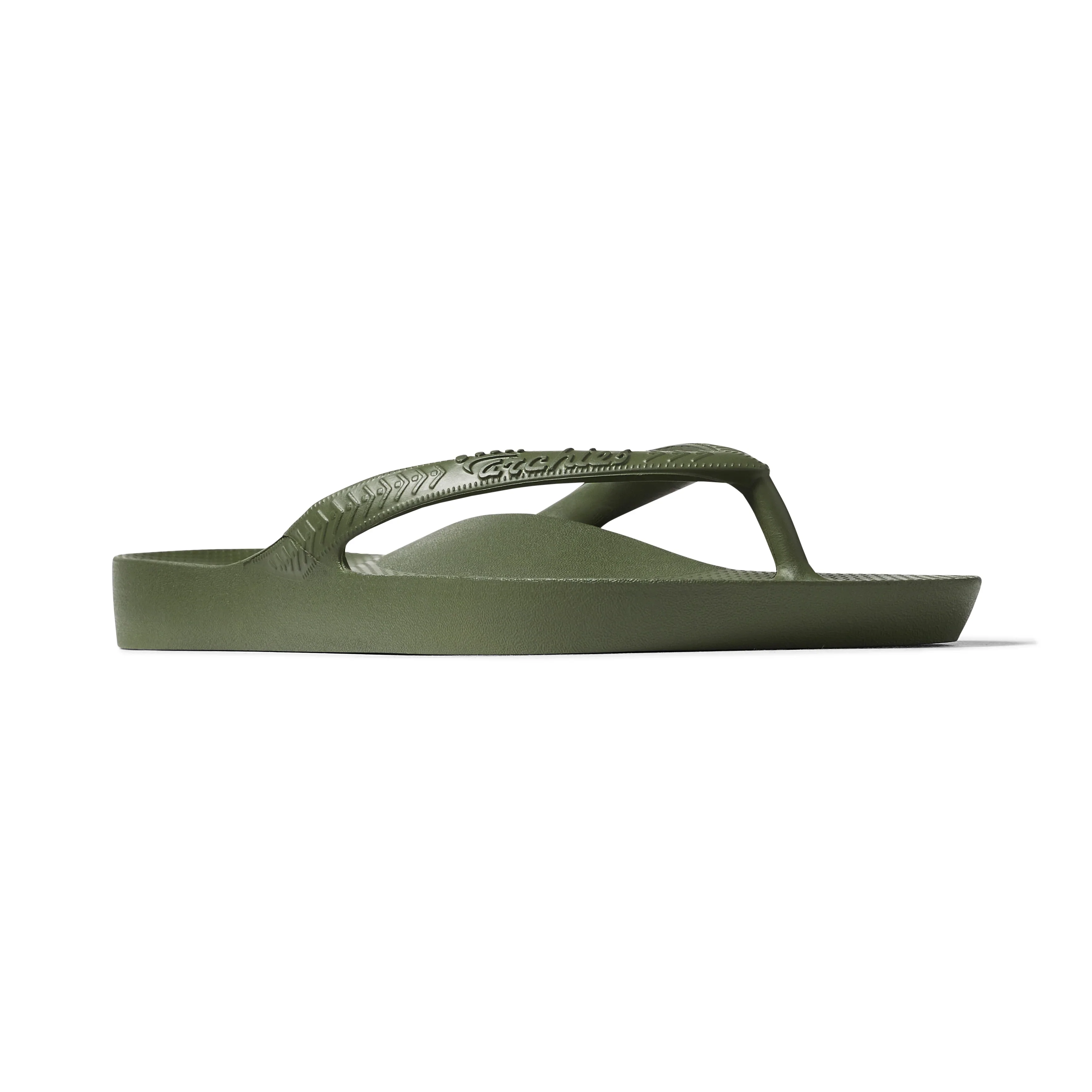 Arch Support Flip Flops - Classic - Olive - Image 36