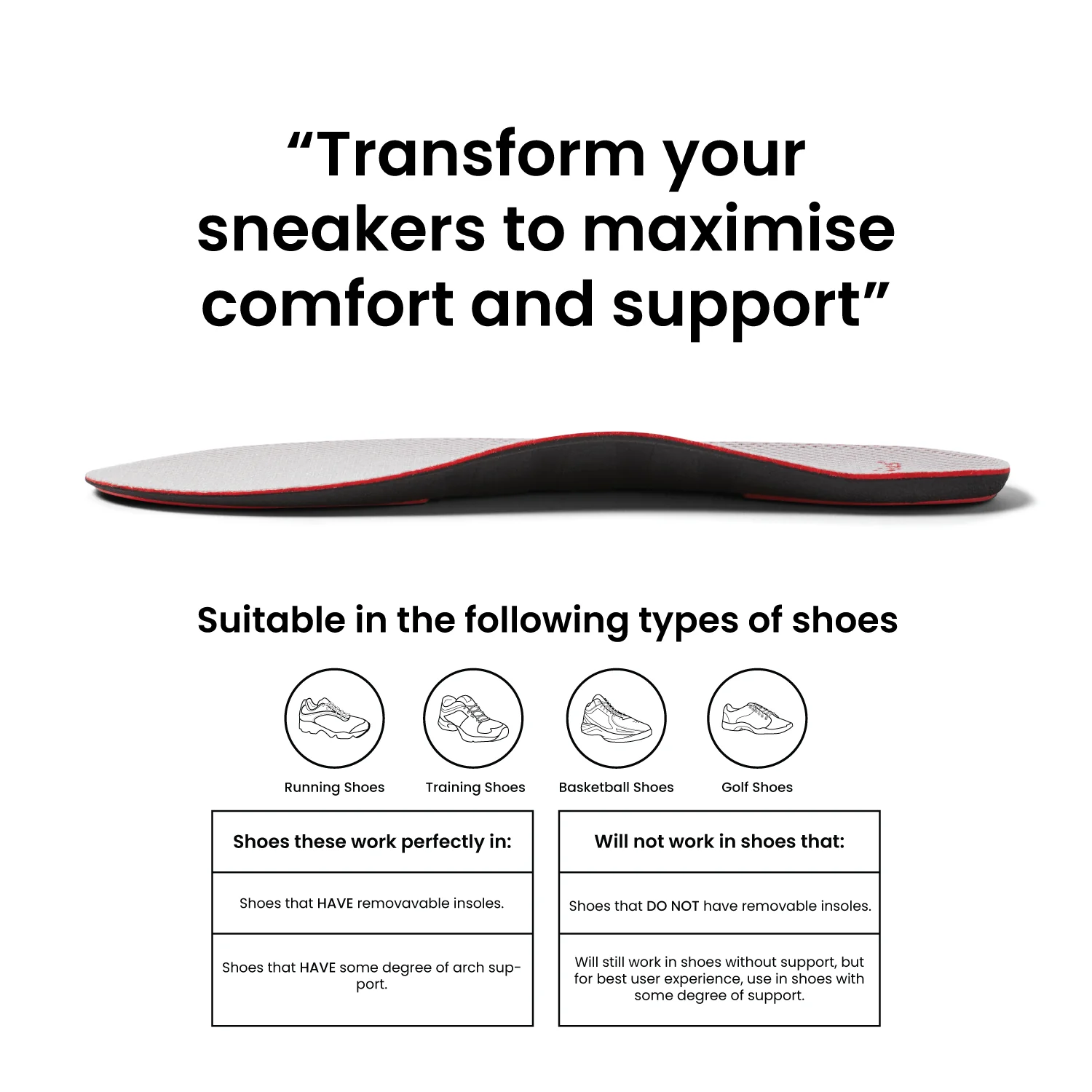 Arch Support Insoles - Sport - Image 3